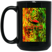 Thumbnail for DASH AND SHADOW 3D EFFECT  D4 GRADIENT - BM15OZ 15 oz. Black Mug - 1 COLOR -