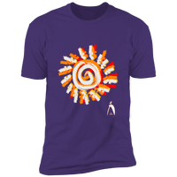 Thumbnail for PAINTED SUN WITH BIG STEPPIN GLYPHIC - NL3600 Premium Short Sleeve T-Shirt - 8 COLORS -