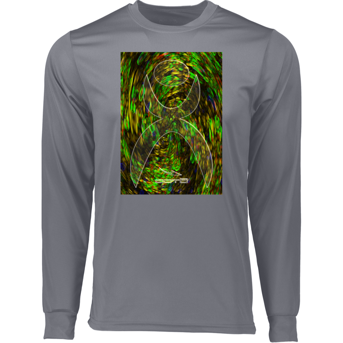 D4 GLYPHIC EN GLASS - 788 Long Sleeve Moisture-Wicking Tee - 3 COLORS -