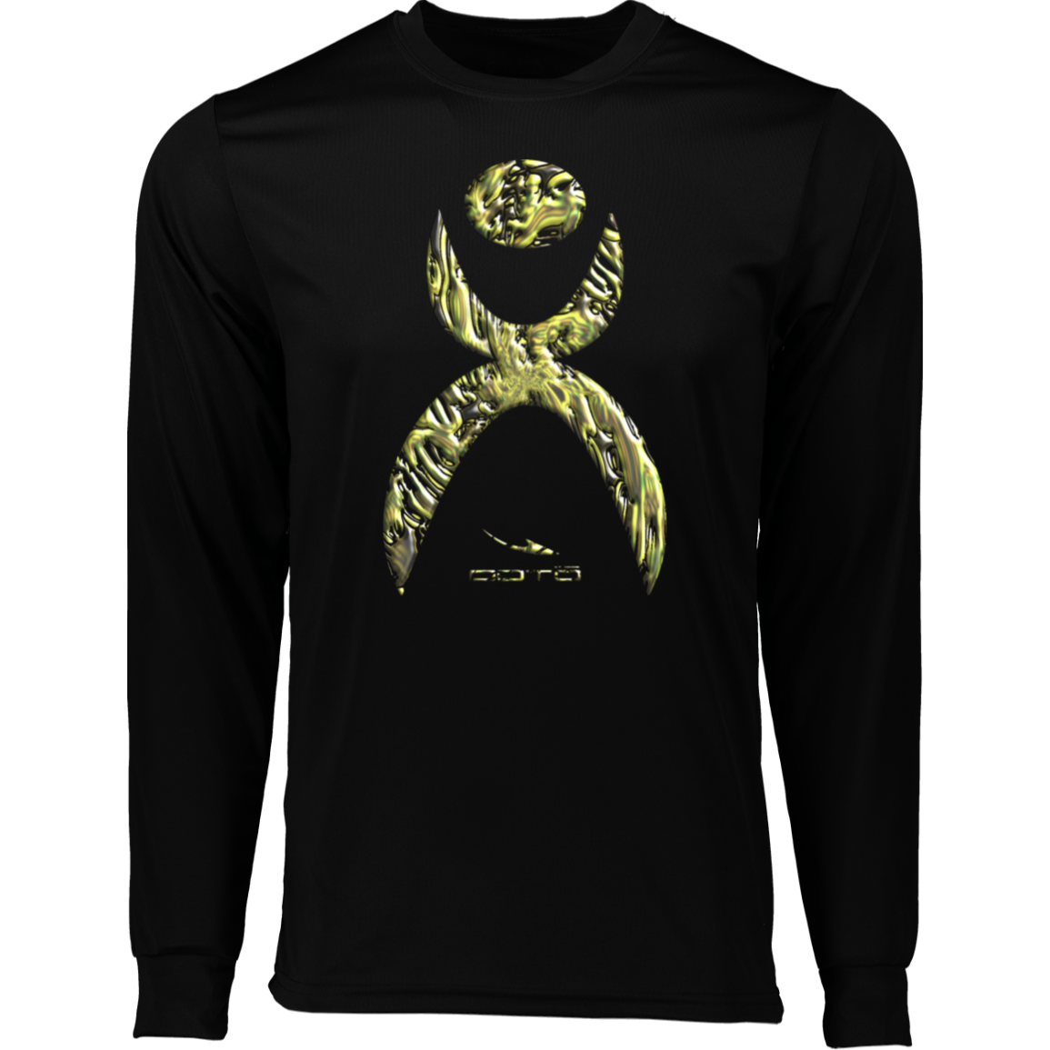 GLYPHIC EN YELLOWED MESS HALTED PHASE - 788 Long Sleeve Moisture-Wicking Tee - 1 COLOR -