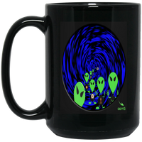 Thumbnail for OOTO - AL E. ENN INVASION / LONG - BM15OZ 15oz Black Mug - 1 COLOR -