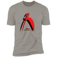 Thumbnail for BIG STEPPIN GLYPHIC AND SHADOW 3D EFFECT - NL3600 Premium Short Sleeve T-Shirt - 11 COLORS -