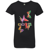 Thumbnail for OOTO - DASH AND BUTTERFLIES EN MULTI COLOR NL3710 Girls' Princess T-Shirt - 5 COLORS -