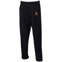 Thumbnail for ITEM 21.) FOUNDER - CROWNED BIG STEPPIN GLYPHIC - 974MP Open Bottom Sweatpants with Pockets - Men S THRU 2XL - 1 COLOR -