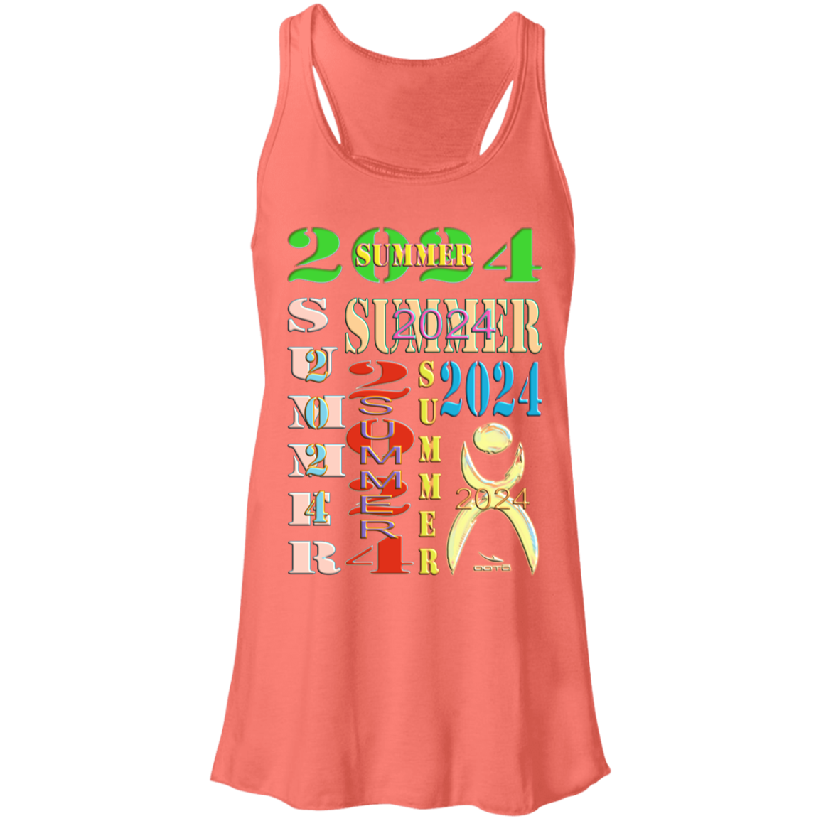 MO JUNE, JULY 2024 - Ladies B8800 Flowy Racerback Tank - 8 COLORS -