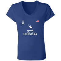 Thumbnail for OOTO - LOUISIANA - B6005 Ladies' Jersey V-Neck T-Shirt - 6 COLORS -