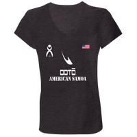 Thumbnail for OOTO - T - AMERICAN SAMOA - B6005 Ladies' Jersey V-Neck T-Shirt - 6 COLORS -