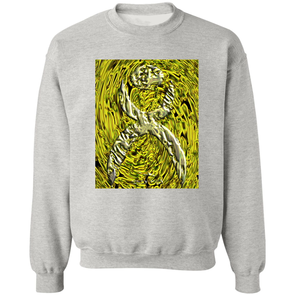 OOTO - GLYPHIC EN YELLOWED MESS HALTED PHASE X 2 - W YMB G180 Crewneck Pullover Sweatshirt - 4 COLORS -