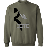 Thumbnail for OOTO - HALF GLYPHIC GRAY DASH - G180 Crewneck Pullover Sweatshirt - 9 COLORS -