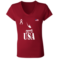 Thumbnail for OOTO - USA - B6005 Ladies' Jersey V-Neck T-Shirt