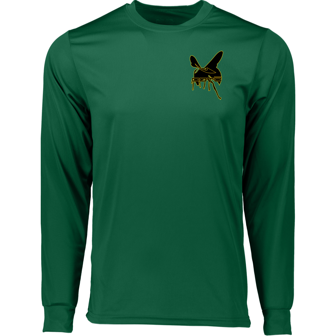 DASH AND HORNET BLACK - 788 Long Sleeve Moisture-Wicking Tee - 6 COLORS -