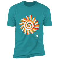 Thumbnail for PAINTED SUN WITH BIG STEPPIN GLYPHIC - NL3600 Premium Short Sleeve T-Shirt - 8 COLORS -