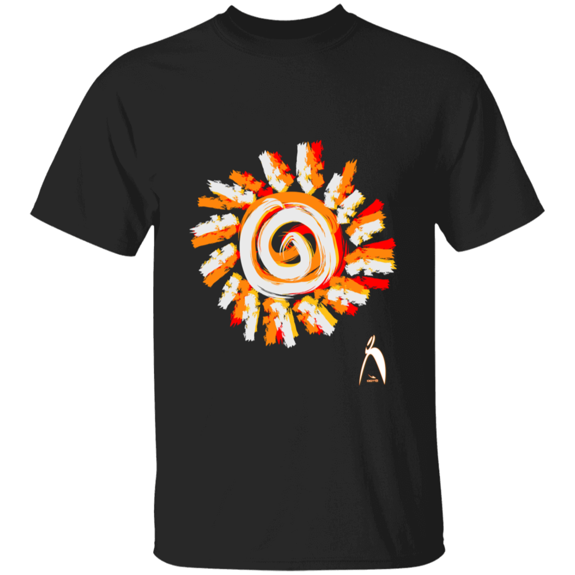 OOTO - PAINTED SUN WITH BIG STEPPIN GLYPHIC - G500B Youth 5.3 oz 100% Cotton T-Shirt - 14 COLORS -