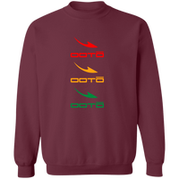 Thumbnail for OOTO - DASHES EN TRI COLOR X 3 - G180 Crewneck Pullover Sweatshirt - 4 COLORS -