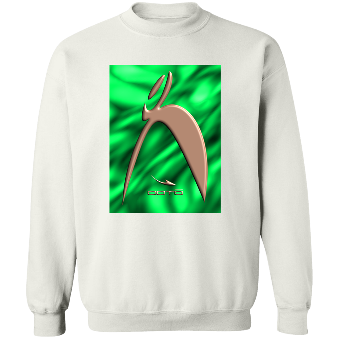 OOTO - BIG STEPPIN COPPER GLYPHIC EN GREEN PLASMA - G180 Crewneck Pullover Sweatshirt - 4 COLORS -