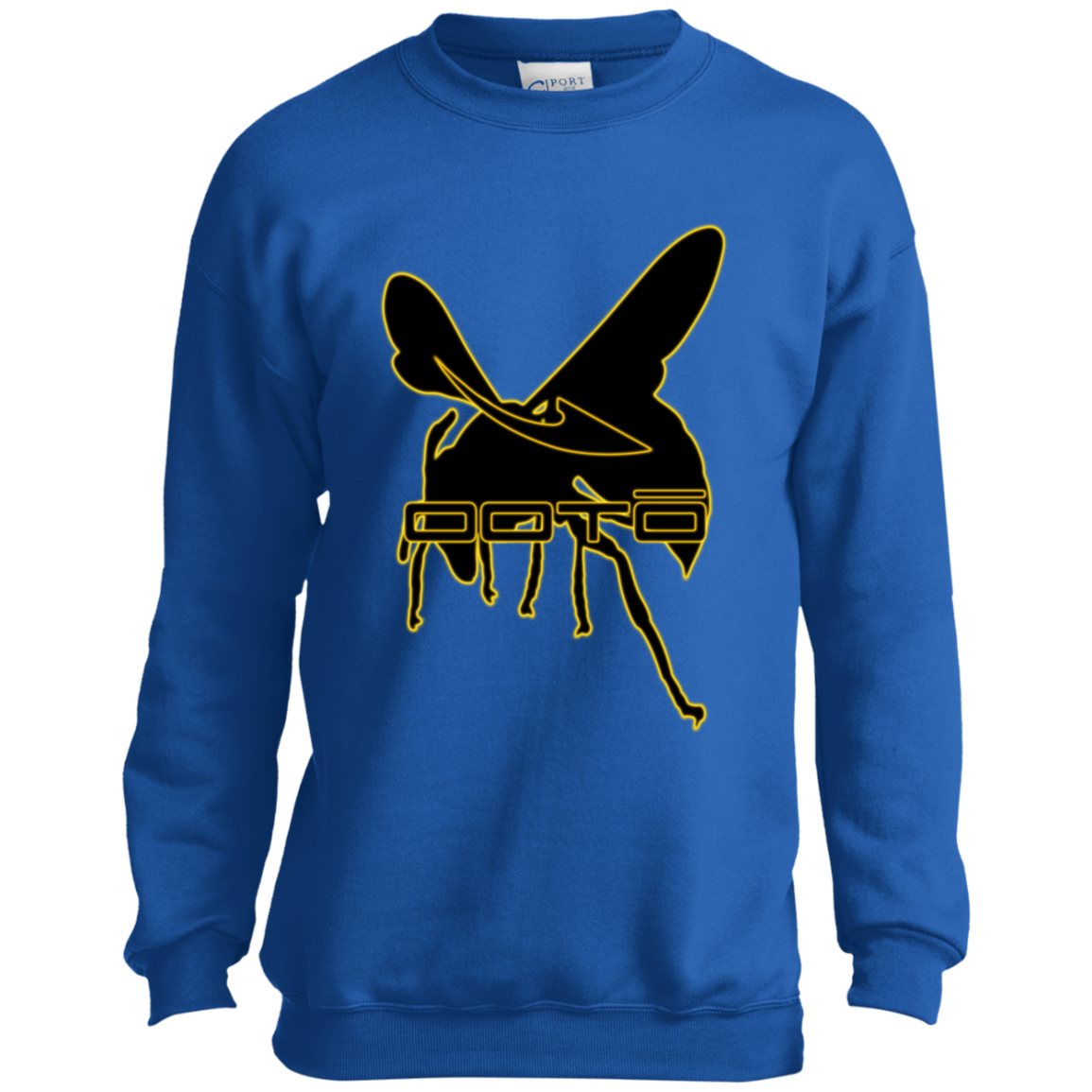 OOTO - DASH AND HORNET BLACK - PC90Y Youth Crewneck Sweatshirt - 5 COLORS -