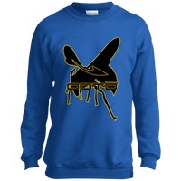 Thumbnail for OOTO - DASH AND HORNET BLACK - PC90Y Youth Crewneck Sweatshirt - 5 COLORS -