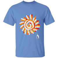 Thumbnail for OOTO - PAINTED SUN WITH BIG STEPPIN GLYPHIC - G500B Youth 5.3 oz 100% Cotton T-Shirt - 14 COLORS -