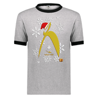 Thumbnail for OOTO - BIG STEPPIN GLYPHIC SANTA - 710 Augusta Unisex Ringer Tee - 4 COLORS -