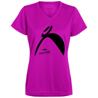 Thumbnail for STRETCHING BIG STEPPIN GLYPHIC EN BLACK - 1 1790 Ladies’ Moisture-Wicking V-Neck Tee - 2 COLORS -