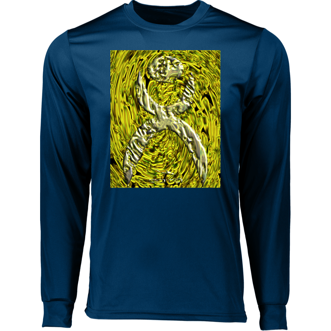 GLYPHIC EN YELLOWED MESS HALTED PHASE X 2 - W YMB 788 Long Sleeve Moisture-Wicking Tee - 4 COLORS -