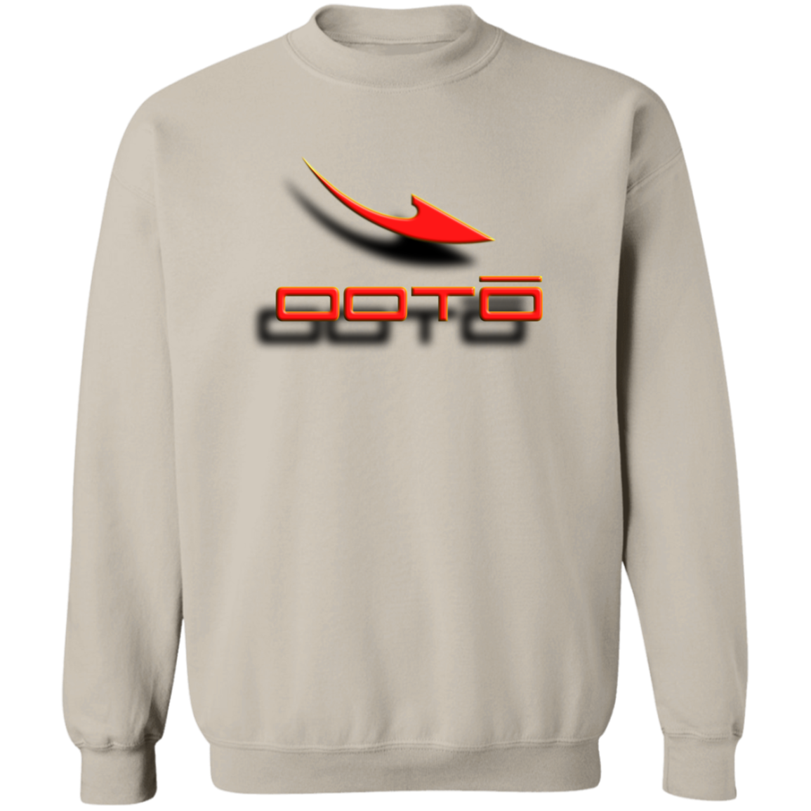 OOTO - DASH AND SHADOW 3D EFFECT - G180 Crewneck Pullover Sweatshirt - 10 COLORS -