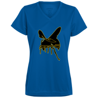 Thumbnail for DASH AND HORNET BLACK - 1790 Ladies’ Moisture-Wicking V-Neck Tee - 7 COLORS -