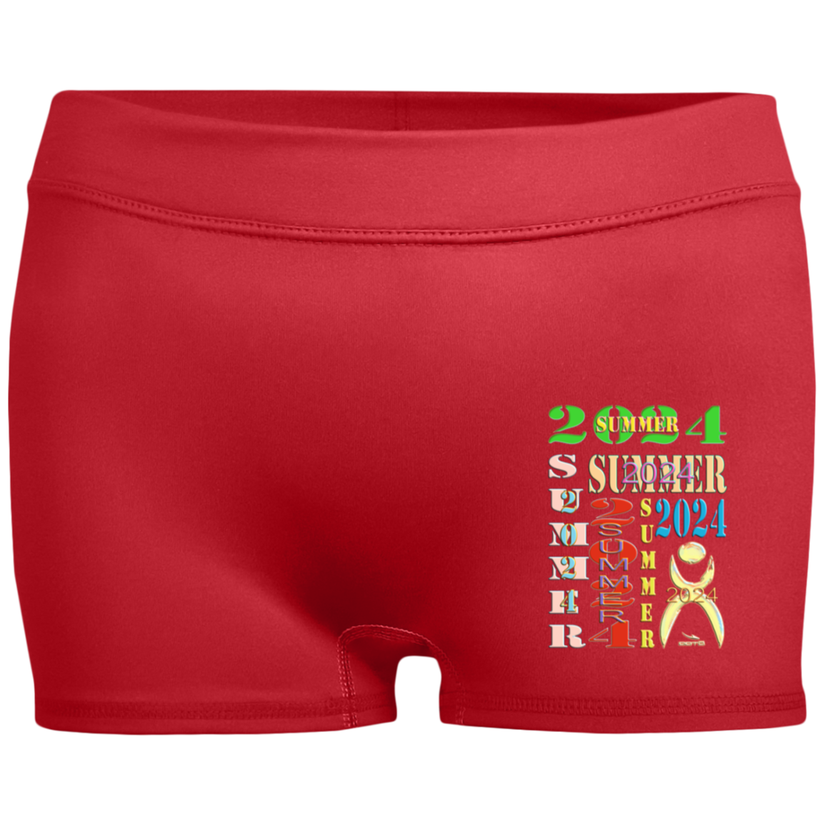 MO JUNE, JULY 2024 - 1232 Ladies' Fitted Moisture-Wicking 2.5 inch Inseam Shorts - 6 COLORS -