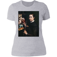 Thumbnail for SOFONISBA ANGUISSOLA - SELF POTRAT AT THE EASEL - ca.1556-1565 - LANCUT CASTLE / POLAND - NL3900 Ladies' Boyfriend T-Shirt - 6 COLORS -