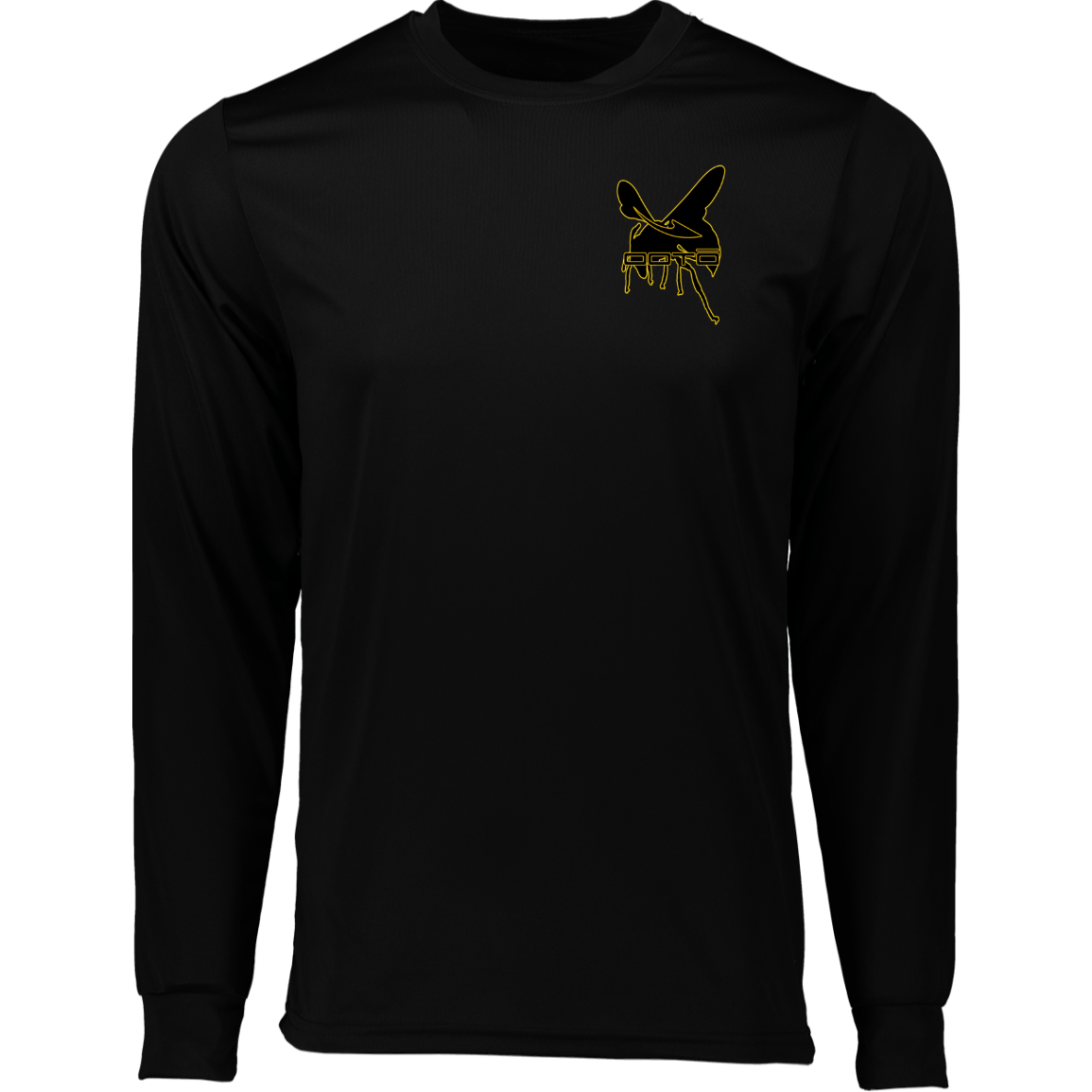 DASH AND HORNET BLACK - 788 Long Sleeve Moisture-Wicking Tee - 6 COLORS -