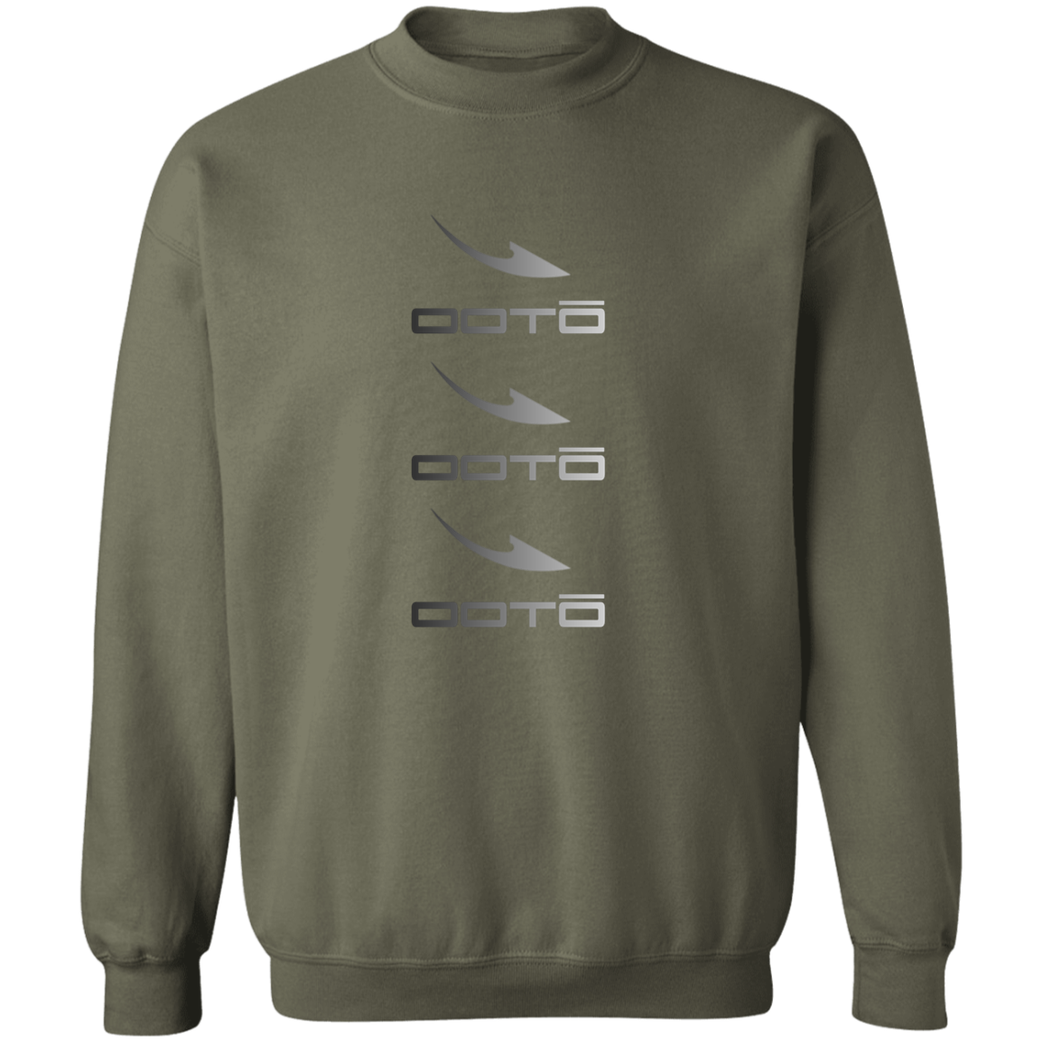 OOTO - DASHES EN TRI COLOR X 3 GO G180 Crewneck Pullover Sweatshirt - 5 COLORS -