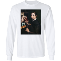 Thumbnail for SOFONISBA ANGUISSOLA - SELF PORTRAIT AT THE EASEL - ca.1556-1565 - LANCUT CASTLE / POLAND - G240 LS Ultra Cotton T-Shirt - 7 COLORS -