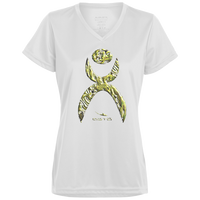 Thumbnail for GLYPHIC EN YELLOWED MESS HALTED PHASE - 1790 Ladies’ Moisture-Wicking V-Neck Tee - 5 COLORS -