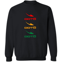 Thumbnail for OOTO - DASHES EN TRI COLOR X 3 - G180 Crewneck Pullover Sweatshirt - 4 COLORS -