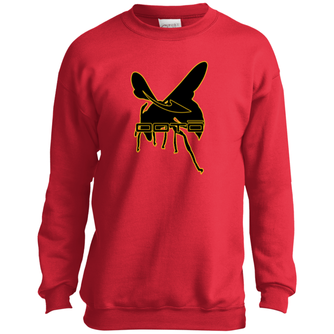 OOTO - DASH AND HORNET BLACK - PC90Y Youth Crewneck Sweatshirt - 5 COLORS -