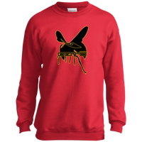 Thumbnail for OOTO - DASH AND HORNET BLACK - PC90Y Youth Crewneck Sweatshirt - 5 COLORS -