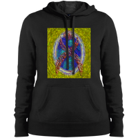 Thumbnail for OOTO - GLYPHIC EN HALTED PHASE OVER NEW LIFE IRIDESCENT POOL - LST254 Ladies' Pullover Hooded Sweatshirt - 1 COLOR -