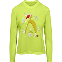 Thumbnail for BIG STEPPIN GLYPHIC SANTA - TT11WL Team 365 Womens Zone Long Sleeve Tee - 4 COLORS -