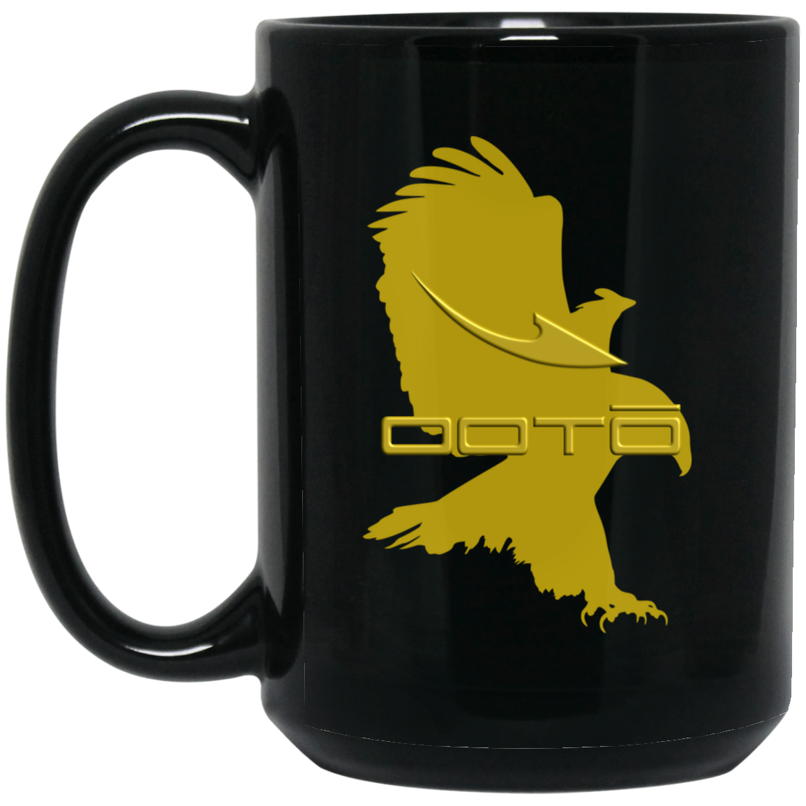 OOTO - DASH AND EAGLE - BM15OZ 15 oz. Black Mug - 1 COLOR -