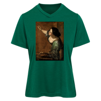 Thumbnail for ARTEMISIA GENTILESCHI - CIRCA 1638-1639 - Self Portrait as the Allegory of Painting - TT11HW Team 365 Womens Sonic Heather Tee - 2 COLORS -