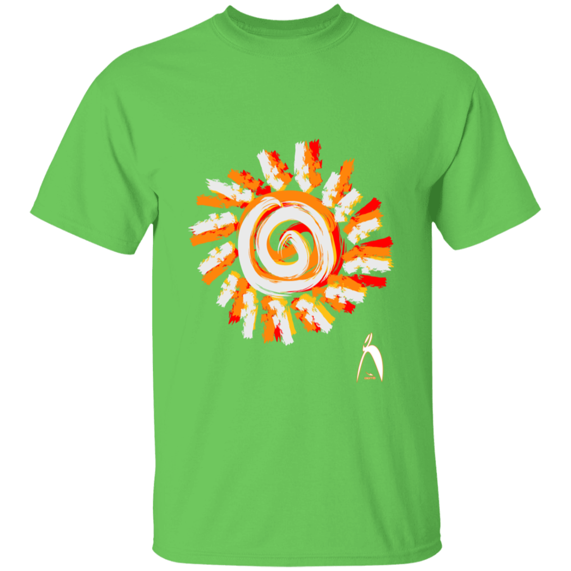 OOTO - PAINTED SUN WITH BIG STEPPIN GLYPHIC - G500B Youth 5.3 oz 100% Cotton T-Shirt - 14 COLORS -