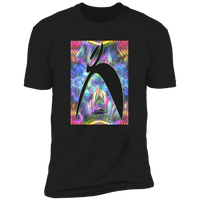 Thumbnail for BIG STEPPIN GLYPHIC OVER NEON SCENE BK -  NL3600 Premium Short Sleeve T-Shirt - 2 COLORS -