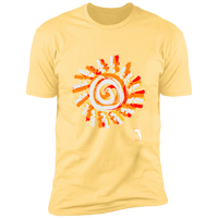 Thumbnail for PAINTED SUN WITH BIG STEPPIN GLYPHIC - NL3600 Premium Short Sleeve T-Shirt - 8 COLORS -