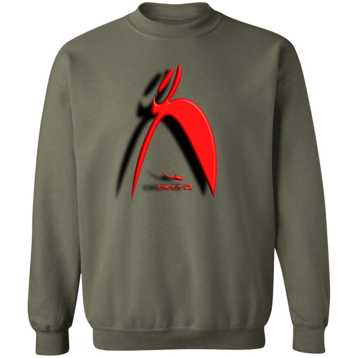 OOTO - BIG STEPPIN GLYPHIC AND SHADOW 3D EFFECT - G180 Crewneck Pullover Sweatshirt - 10 COLORS -