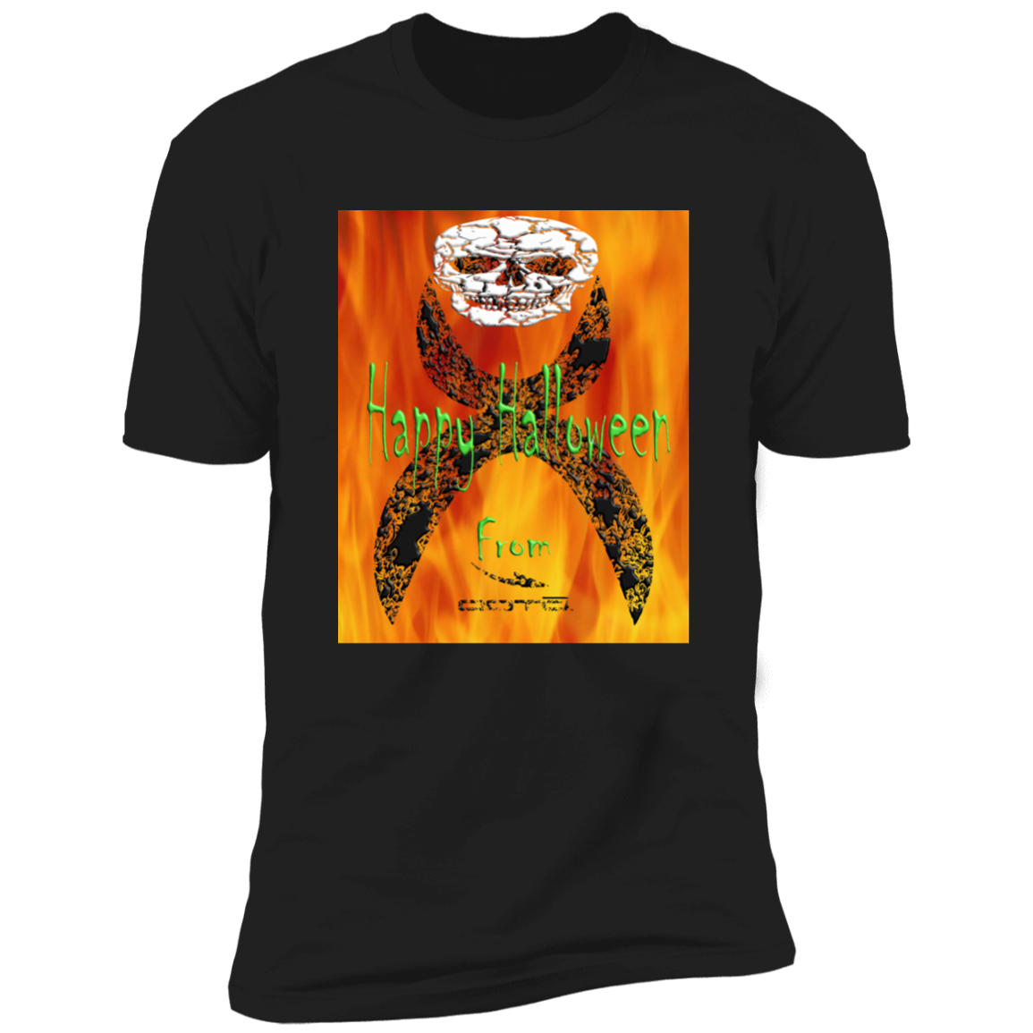 TRICK OR TREAT GLYPHIC EN HALTED PHASE - 1 NL3600 Premium Short Sleeve T-Shirt - 1 COLOR -