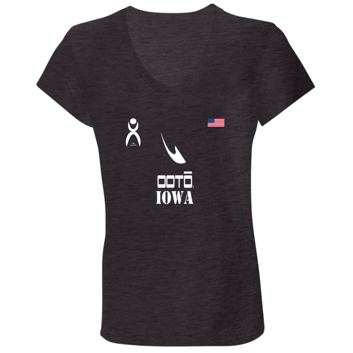 OOTO - IOWA - B6005 Ladies' Jersey V-Neck T-Shirt - 6 COLORS -