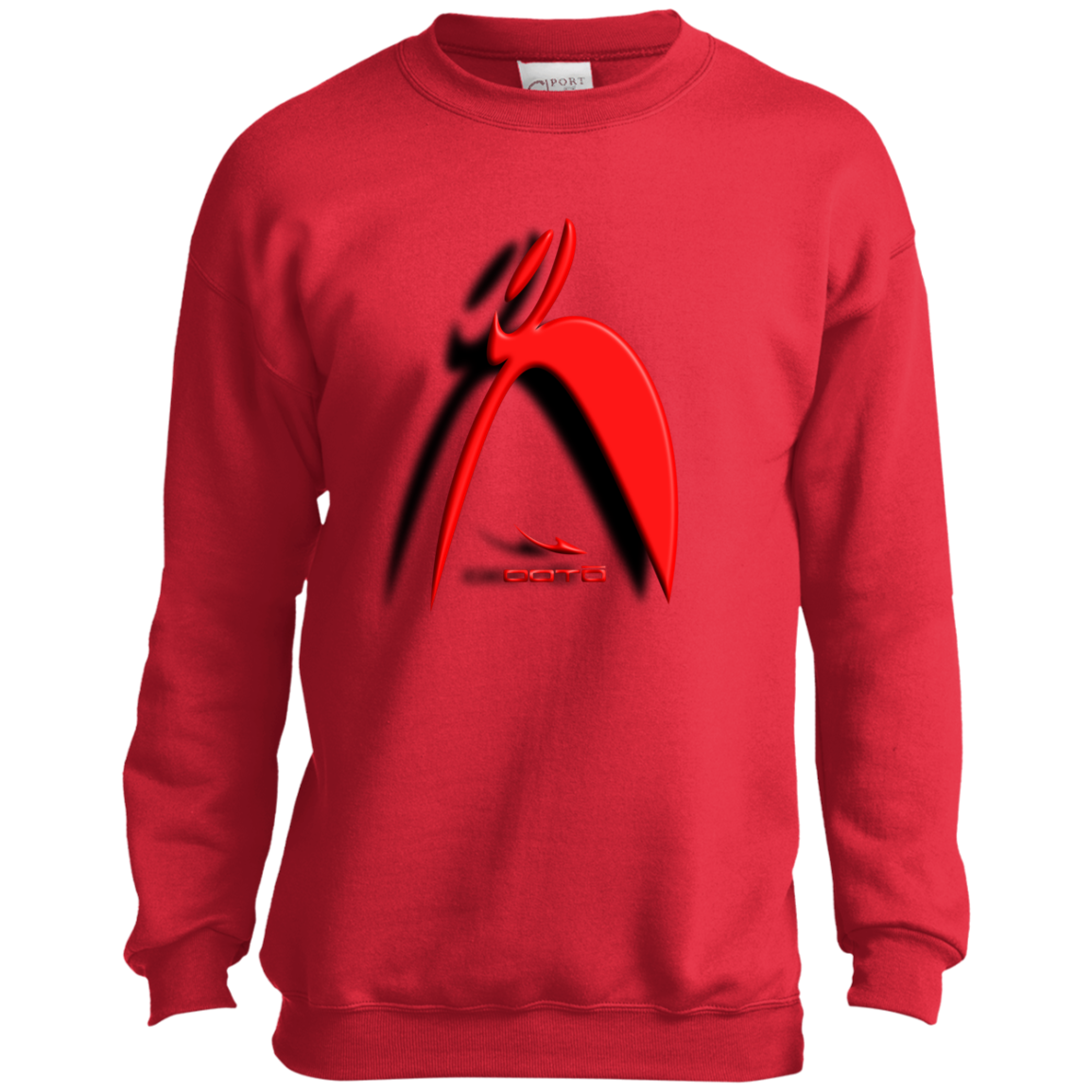 OOTO - BIG STEPPIN GLYPHIC AND SHADOW 3D EFFECT - PC90Y Youth Crewneck Sweatshirt - 5 COLORS -