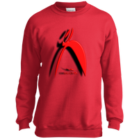 Thumbnail for OOTO - BIG STEPPIN GLYPHIC AND SHADOW 3D EFFECT - PC90Y Youth Crewneck Sweatshirt - 5 COLORS -