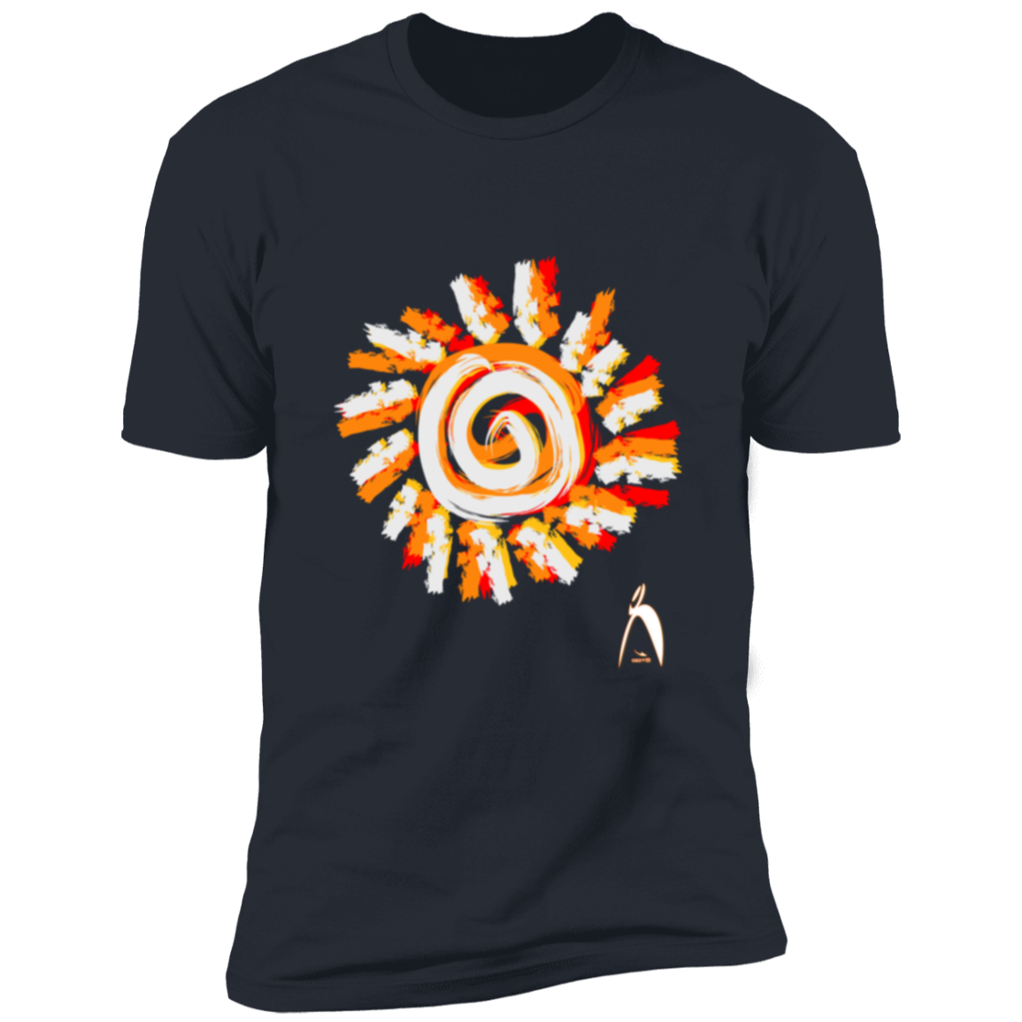 PAINTED SUN WITH BIG STEPPIN GLYPHIC - NL3600 Premium Short Sleeve T-Shirt - 8 COLORS -