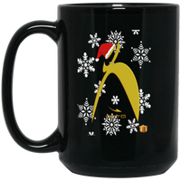 Thumbnail for OOTO - BIG STEPPIN GLYPHIC SANTA - BM15OZ 15oz Black Mug - 1 COLOR -